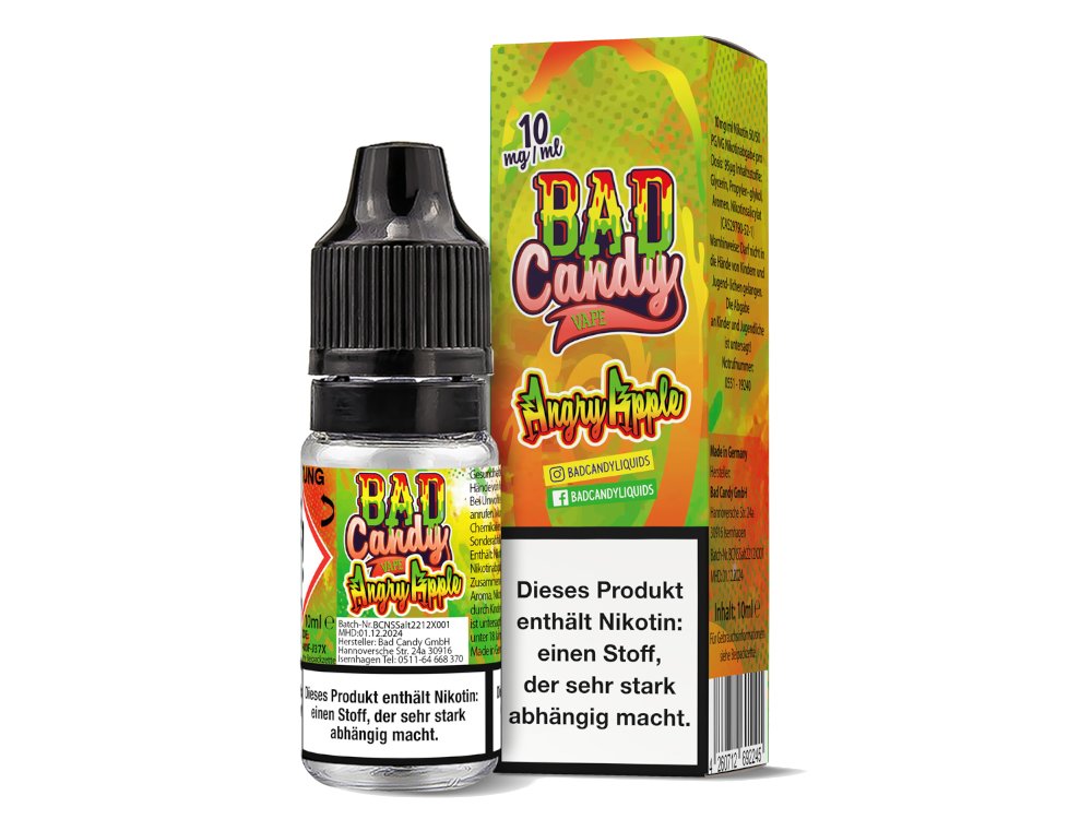Bad Candy Liquids - Angry Apple - Nikotinsalz Liquid Bad Candy Liquids - Angry Apple - Nikotinsalz Liquid