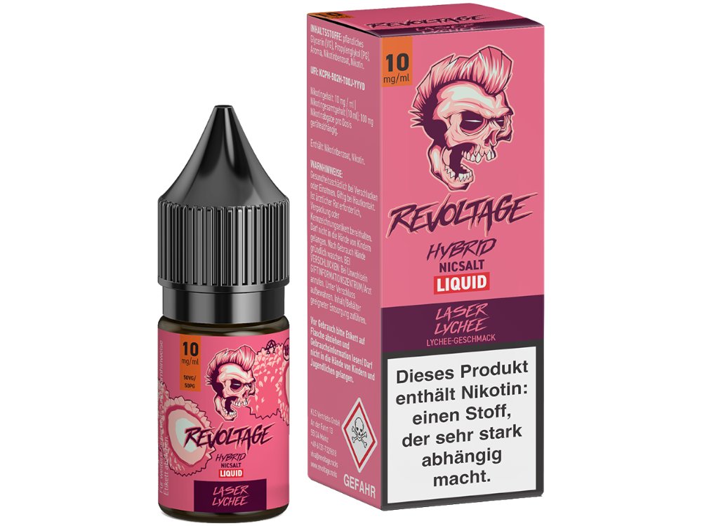 Revoltage - Hybrid Nikotinsalz Liquid - Laser Lychee Revoltage - Hybrid Nikotinsalz Liquid - Laser Lychee