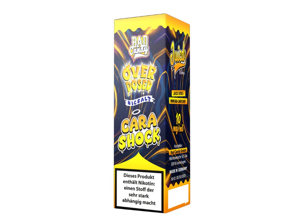 Bad Candy Liquids - Juicd - Nikotinsalz Liquid - Cara Shock Bad Candy Liquids - Juicd - Nikotinsalz Liquid - Cara Shock