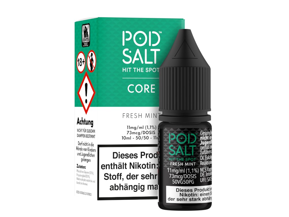 Pod Salt Core - Nikotinsalz Liquid - Fresh Mint Pod Salt Core - Nikotinsalz Liquid - Fresh Mint