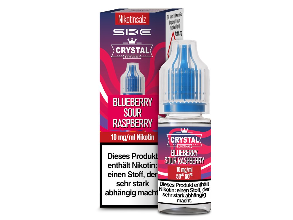 SKE - Crystal - Nikotinsalz Liquid - Blueberry Sour Raspberry SKE - Crystal - Nikotinsalz Liquid - Blueberry Sour Raspberry