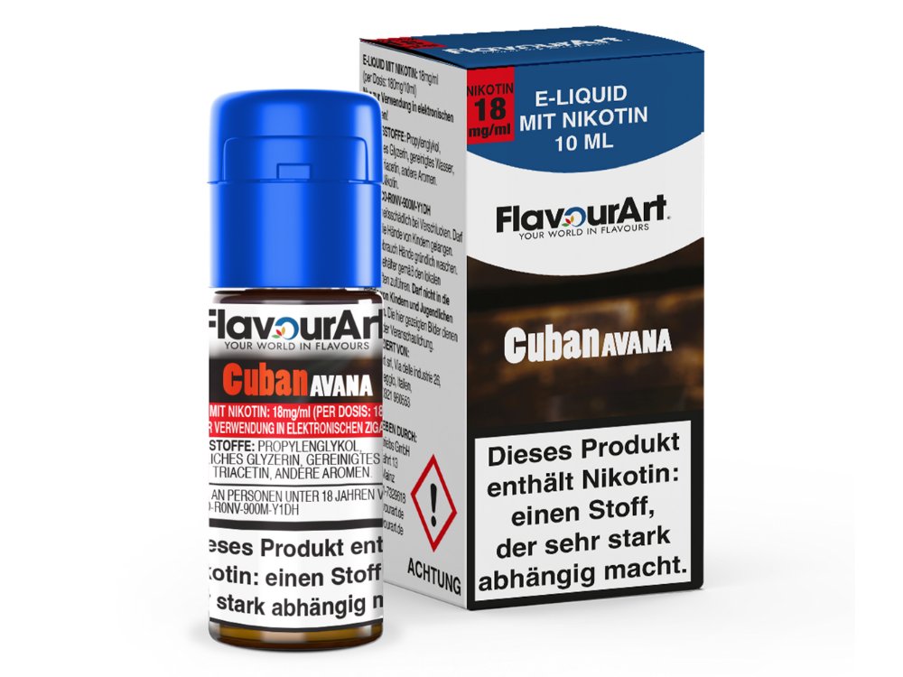 FlavourArt - E-Zigaretten Liquid - Cuban Avana FlavourArt - E-Zigaretten Liquid - Cuban Avana