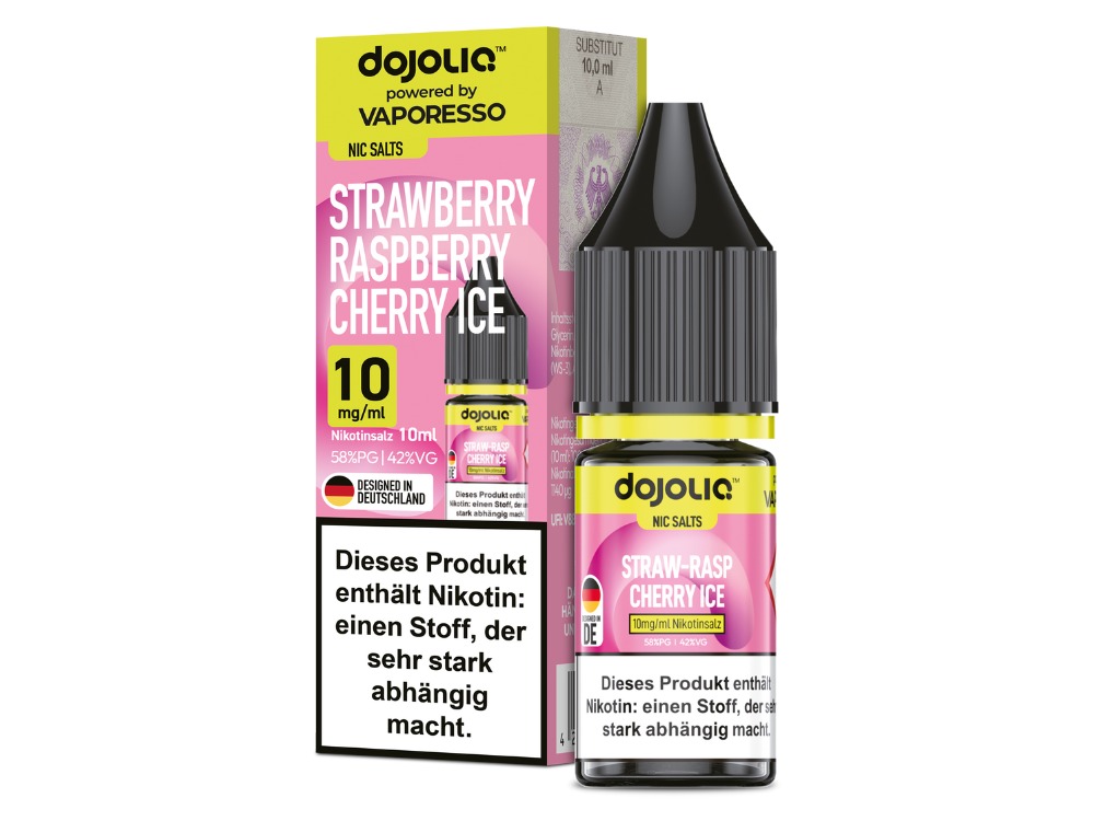Vaporesso - Dojoliq - Nikotinsalz Liquid  - Strawberry Raspberry Cherry Ice
