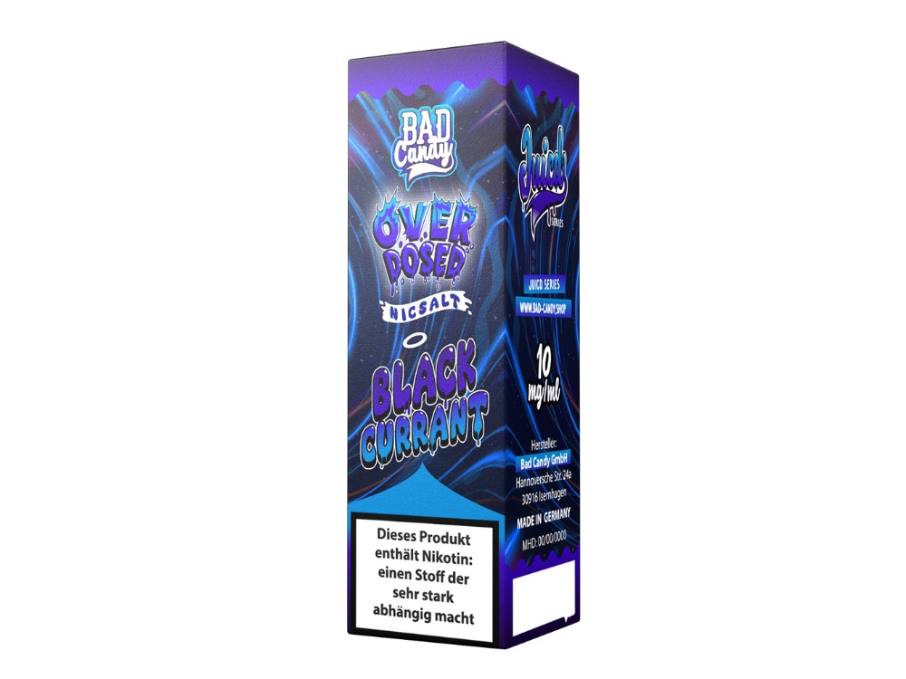 Bad Candy Liquids - Juicd - Nikotinsalz Liquid - Blackcurrant Bad Candy Liquids - Juicd - Nikotinsalz Liquid - Blackcurrant