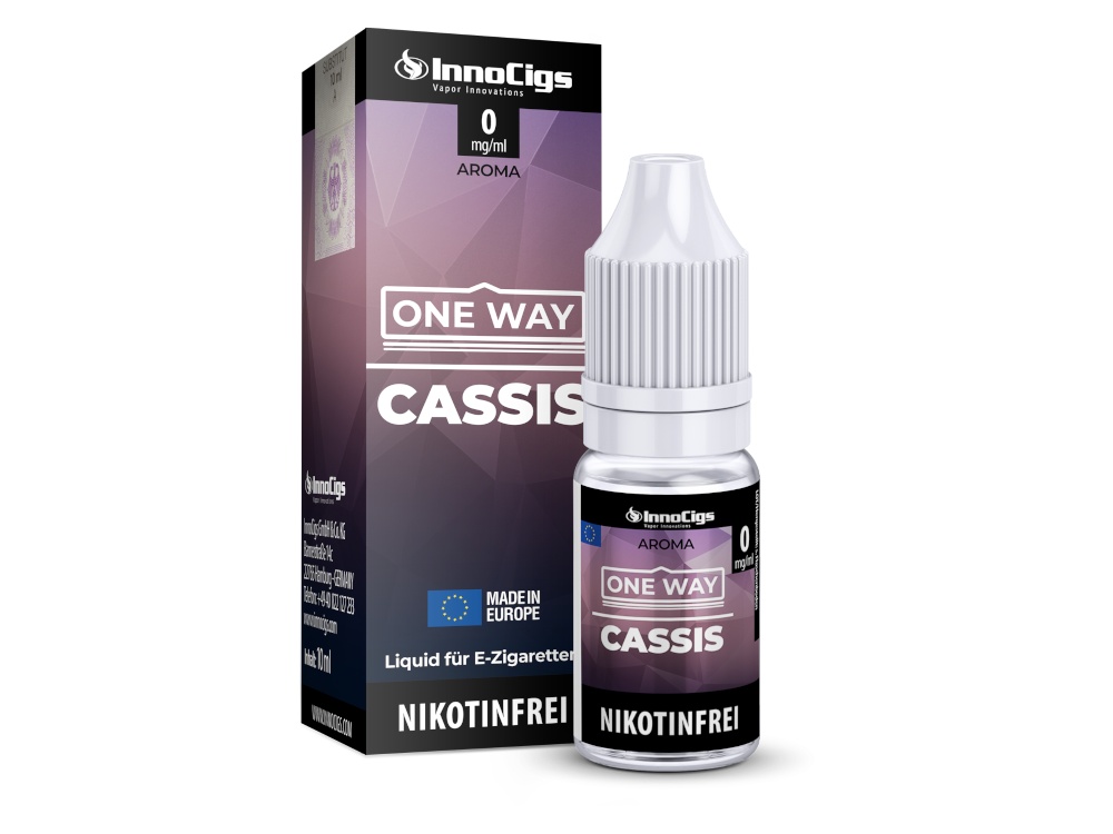 InnoCigs - One Way - Cassis - Nikotinsalz Liquid InnoCigs - One Way - Cassis - Nikotinsalz Liquid