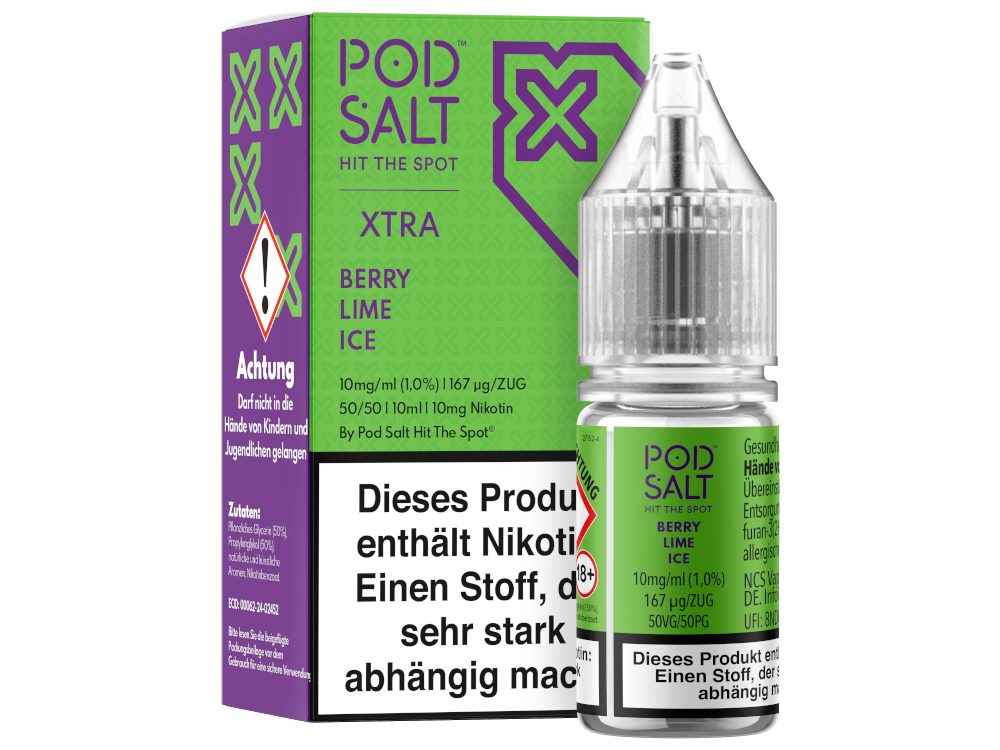 Pod Salt X - Nikotinsalz Liquid - Berry Lime Ice Pod Salt X - Nikotinsalz Liquid - Berry Lime Ice