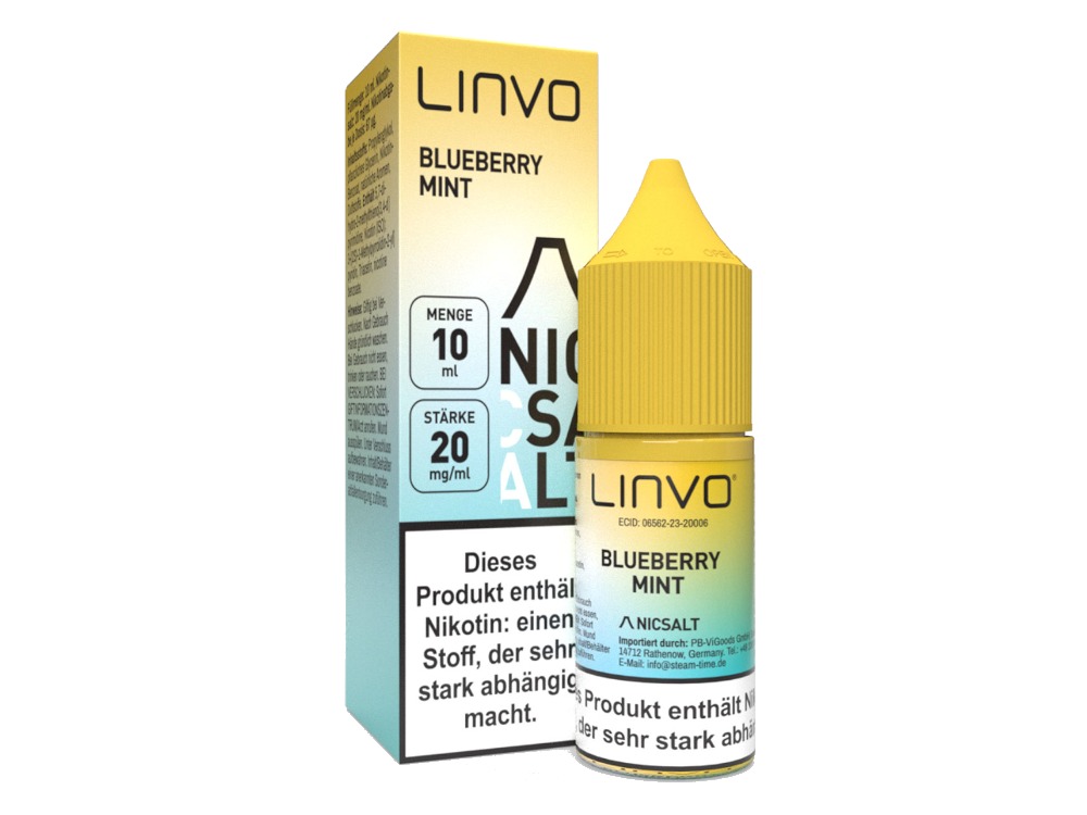 Linvo - Blueberry Mint - Nikotinsalz Liquid 20 mg/ml Linvo - Blueberry Mint - Nikotinsalz Liquid 20 mg/ml