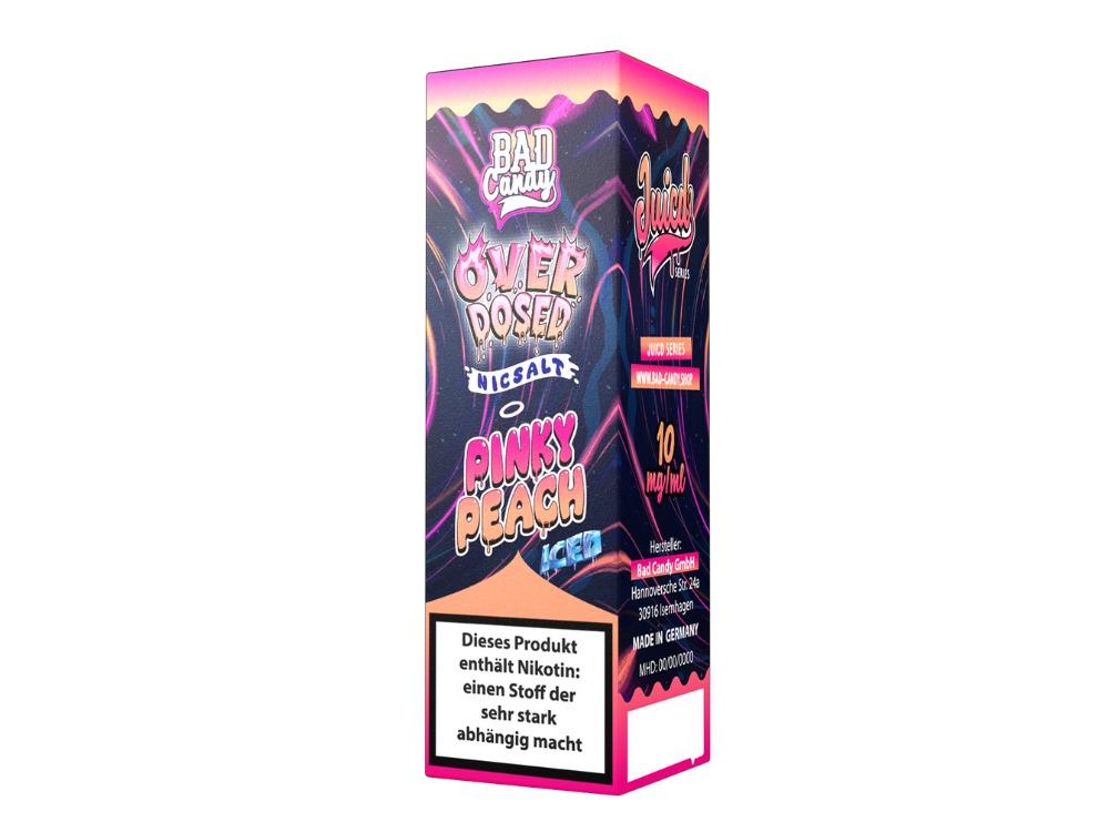 Bad Candy Liquids - Juicd - Nikotinsalz Liquid - Pinky Peach Bad Candy Liquids - Juicd - Nikotinsalz Liquid - Pinky Peach