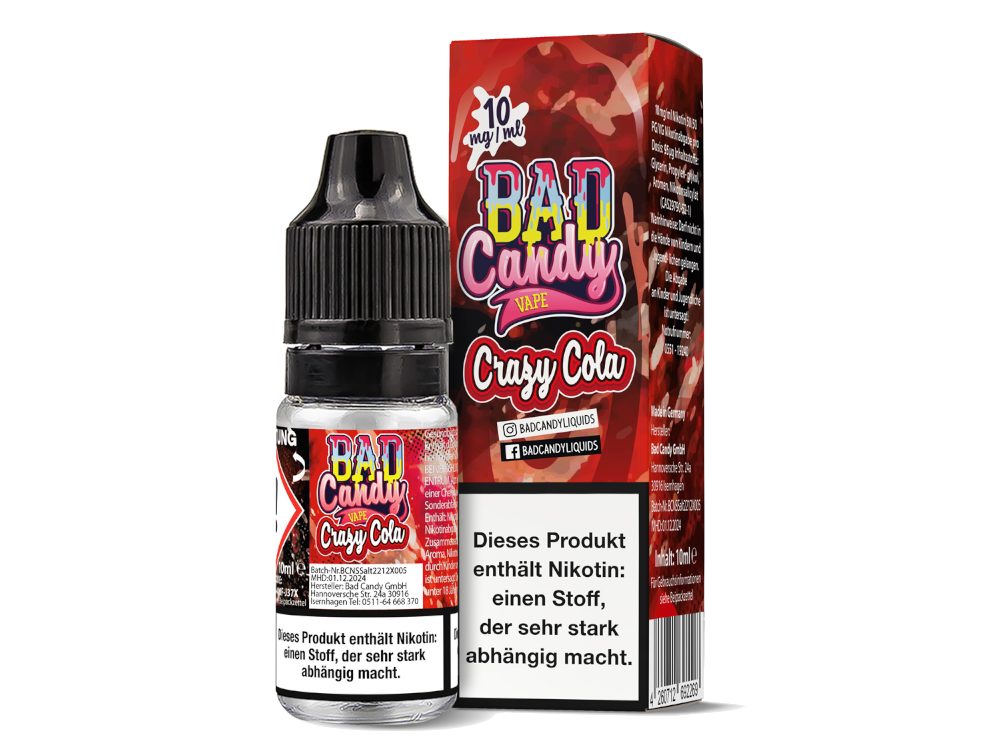 Bad Candy Liquids - Crazy Cola - Nikotinsalz Liquid Bad Candy Liquids - Crazy Cola - Nikotinsalz Liquid
