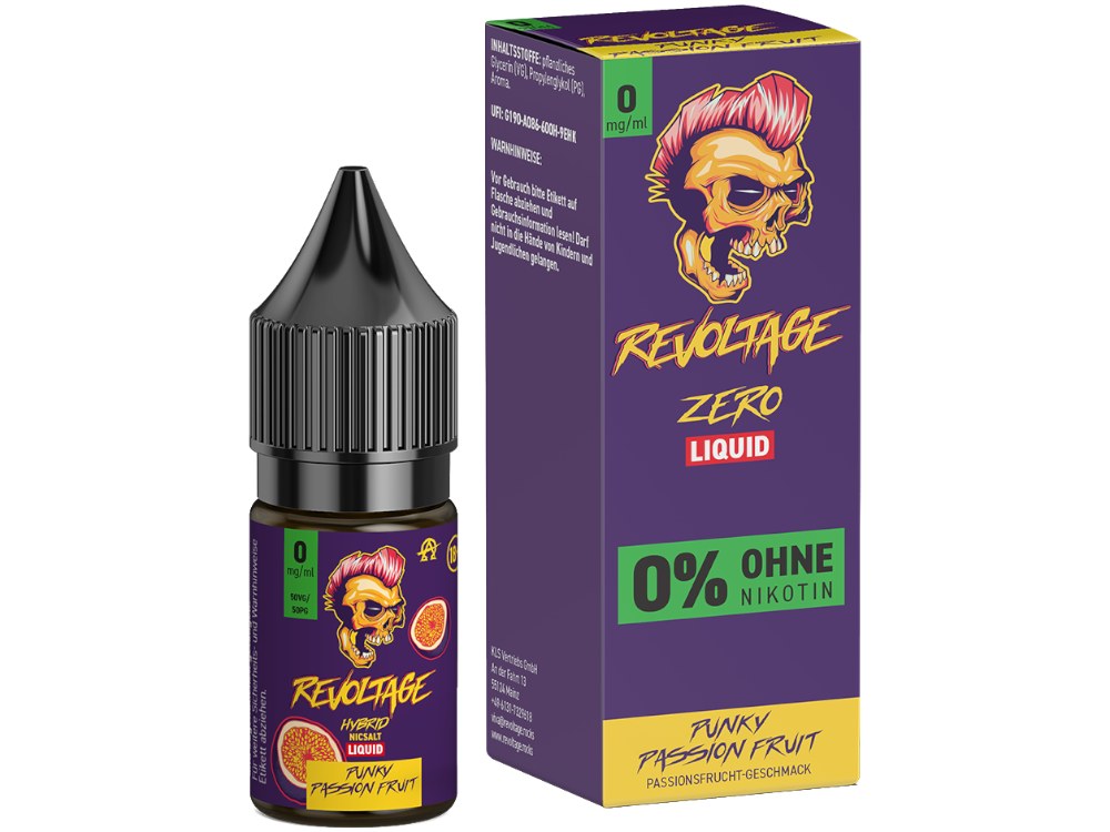 Revoltage - Hybrid Nikotinsalz Liquid - Punky Passion Fruit Revoltage - Hybrid Nikotinsalz Liquid - Punky Passion Fruit