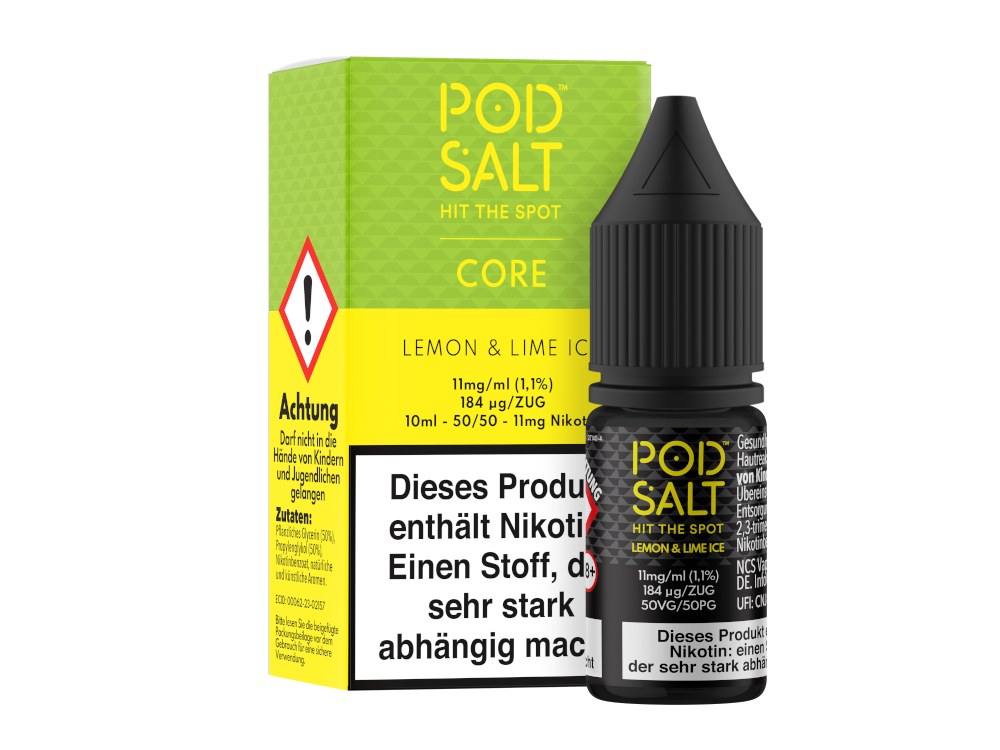 Pod Salt Core - Nikotinsalz Liquid - Lemon & Lime Ice Pod Salt Core - Nikotinsalz Liquid - Lemon & Lime Ice