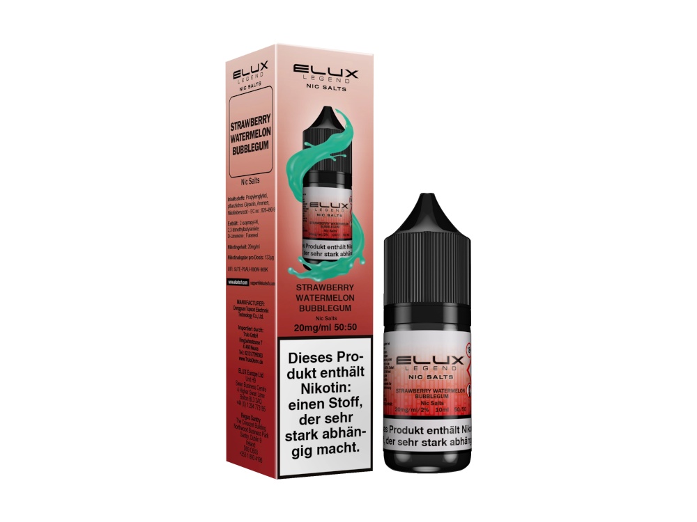 Elux - Nikotinsalz Liquid - Strawberry Watermelon Bubblegum Elux - Nikotinsalz Liquid - Strawberry Watermelon Bubblegum