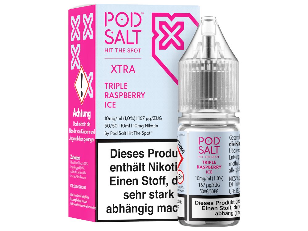 Pod Salt X - Nikotinsalz Liquid - Triple Raspberry Ice Pod Salt X - Nikotinsalz Liquid - Triple Raspberry Ice