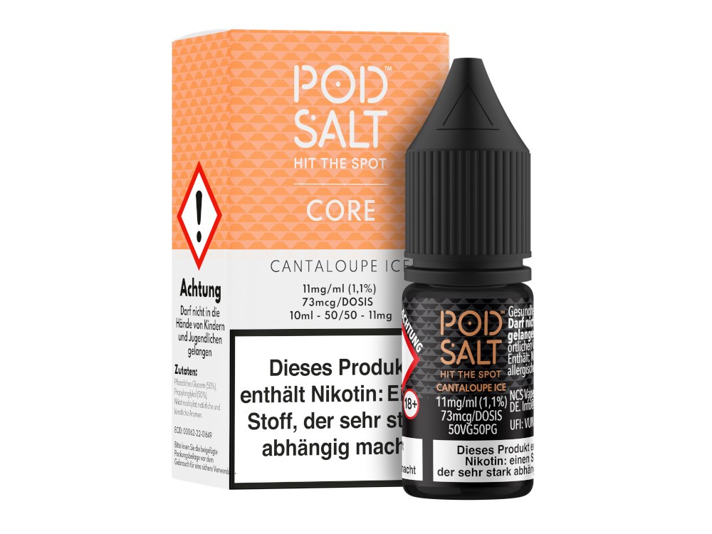 Pod Salt Core - Nikotinsalz Liquid - Cantaloupe Ice Pod Salt Core - Nikotinsalz Liquid - Cantaloupe Ice