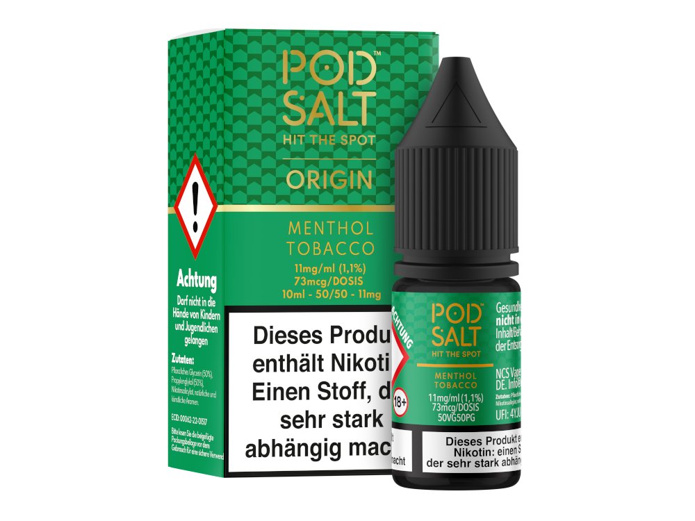 Pod Salt Origin - Menthol Tobacco - Nikotinsalz Liquid Pod Salt Origin - Menthol Tobacco - Nikotinsalz Liquid