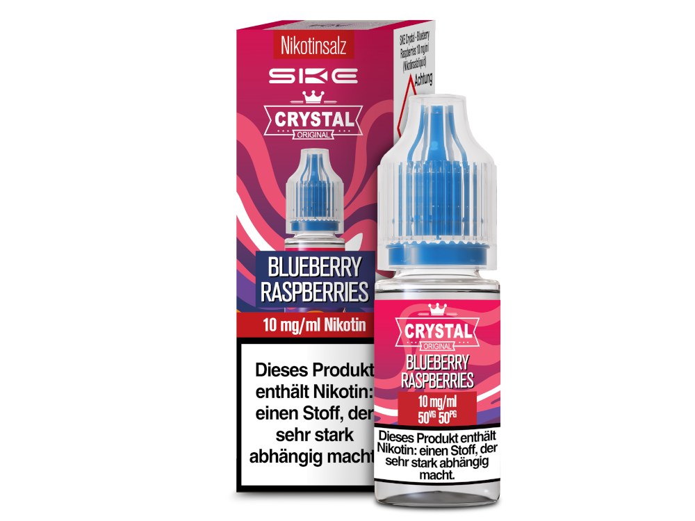 SKE - Crystal - Nikotinsalz Liquid - Blueberry Raspberries SKE - Crystal - Nikotinsalz Liquid - Blueberry Raspberries