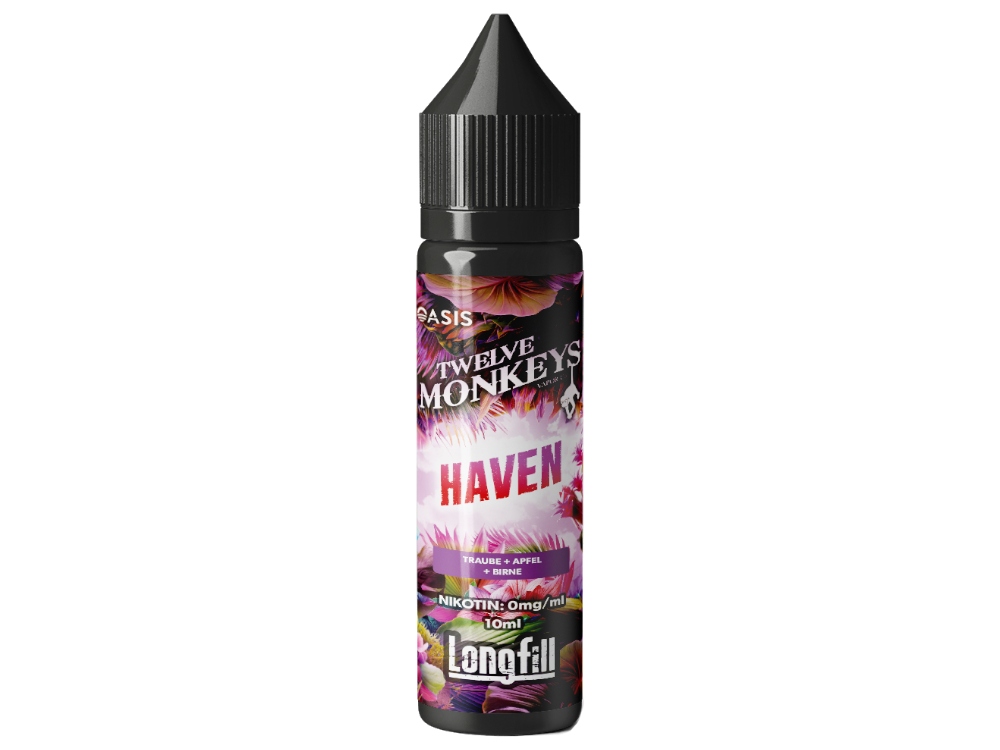 Twelve Monkeys - Longfills 10ml - Haven Twelve Monkeys - Longfills 10ml - Haven