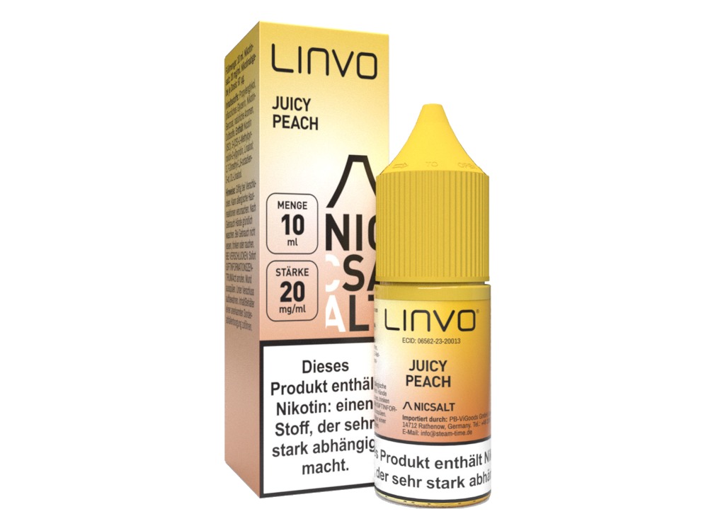 Linvo - Juicy Peach - Nikotinsalz Liquid 20 mg/ml Linvo - Juicy Peach - Nikotinsalz Liquid 20 mg/ml