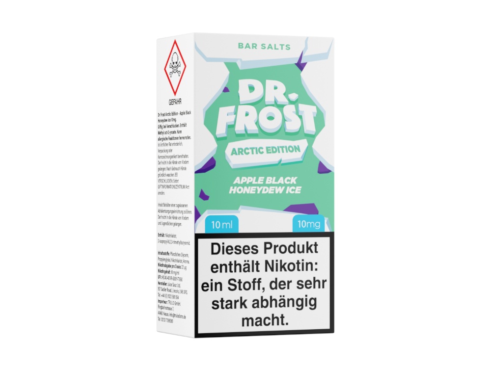 Dr. Frost - Arctic Edition - Nikotinsalz Liquid - Apple Black Honeydew Ice Dr. Frost - Arctic Edition - Nikotinsalz Liquid - Apple Black Honeydew Ice