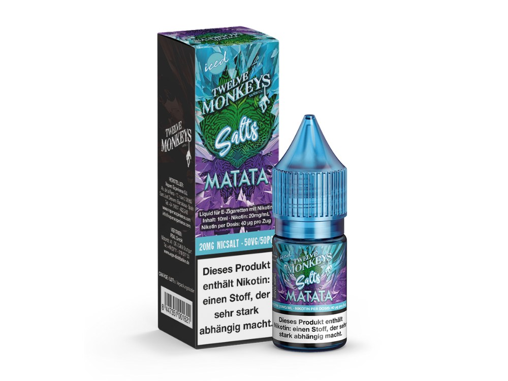 Twelve Monkeys - Iced - Nikotinsalz Liquid - Matata Twelve Monkeys - Iced - Nikotinsalz Liquid - Matata