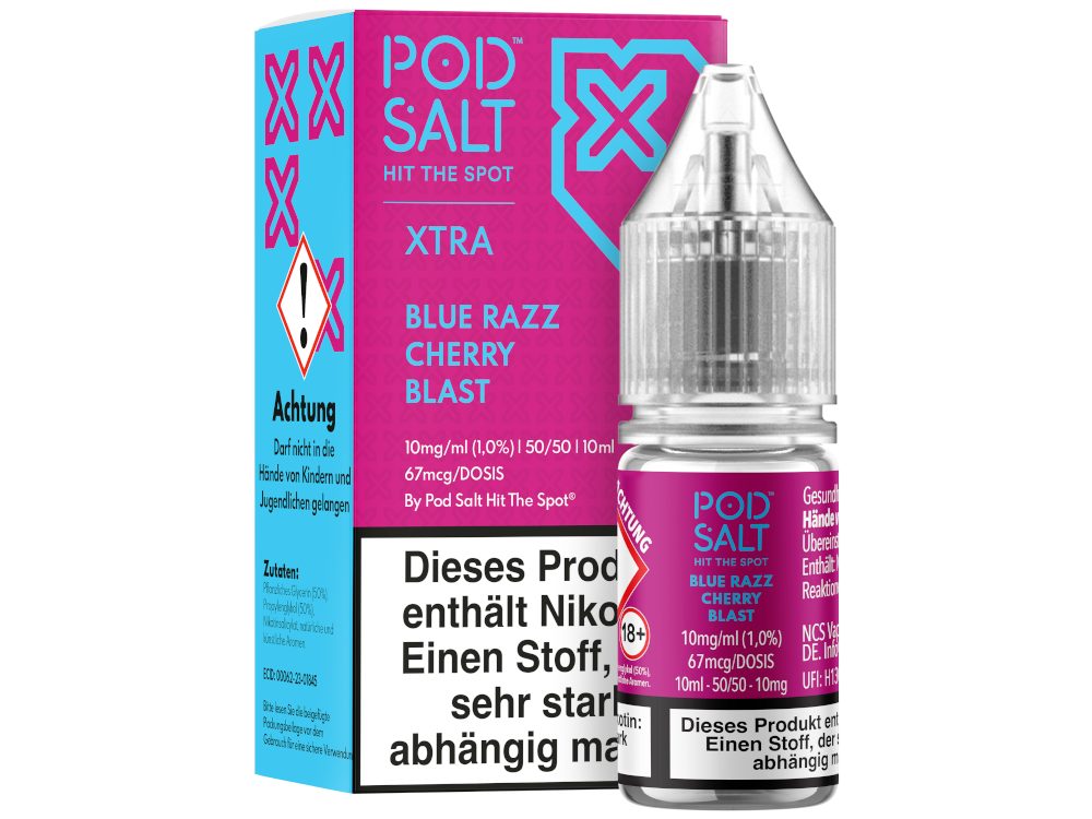 Pod Salt X - Nikotinsalz Liquid - Blue Razz Cherry Blast Pod Salt X - Nikotinsalz Liquid - Blue Razz Cherry Blast