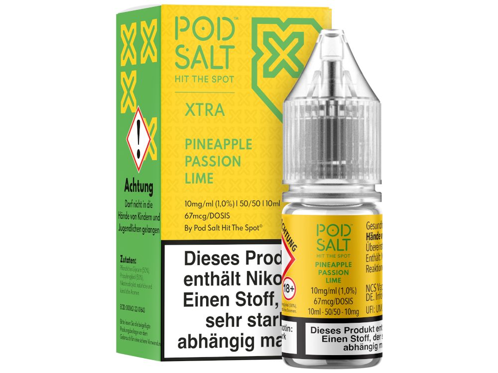Pod Salt X - Nikotinsalz Liquid - Pineapple Passion Lime Pod Salt X - Nikotinsalz Liquid - Pineapple Passion Lime