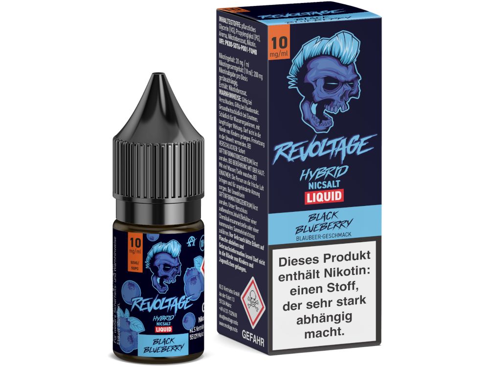 Revoltage - Hybrid Nikotinsalz Liquid - Black Blueberry Revoltage - Hybrid Nikotinsalz Liquid - Black Blueberry