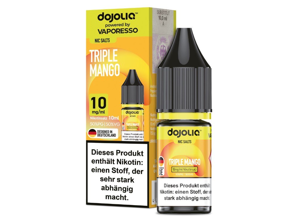 Vaporesso - Dojoliq - Nikotinsalz Liquid - Triple Mango Vaporesso - Dojoliq - Nikotinsalz Liquid - Triple Mango