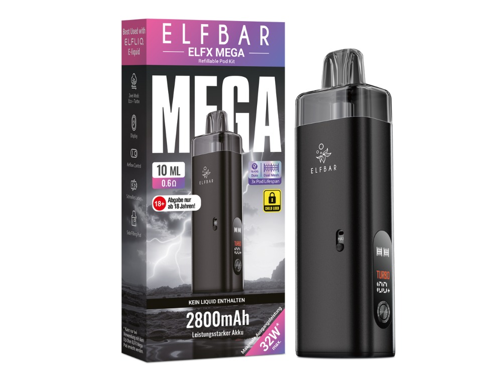 Elfbar - Elfx Mega E-Zigaretten Set Elfbar - Elfx Mega E-Zigaretten Set