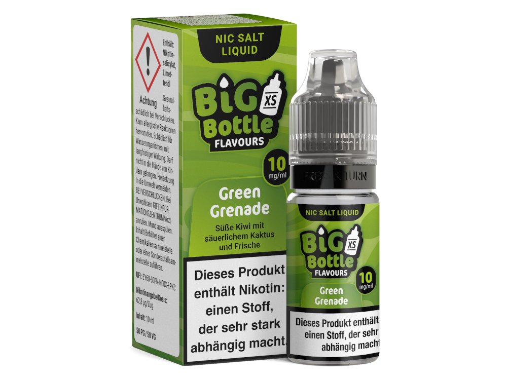 Big Bottle - Green Grenade - Nikotinsalz Liquid Big Bottle - Green Grenade - Nikotinsalz Liquid