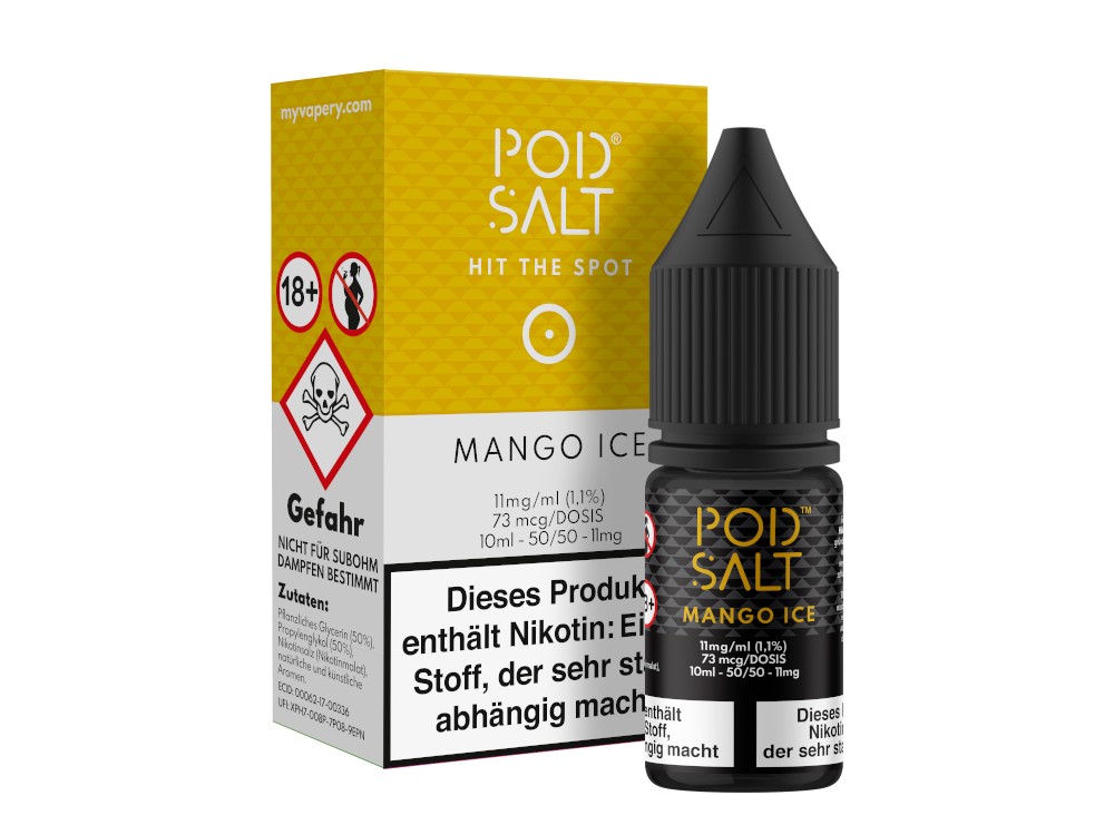 Pod Salt - Mango Ice - Nikotinsalz Liquid Pod Salt - Mango Ice - Nikotinsalz Liquid
