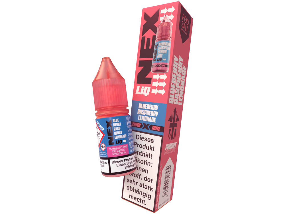 Pod Salt - NexLiq - Nikotinsalz Liquid - Blueberry Raspberry Lemonade