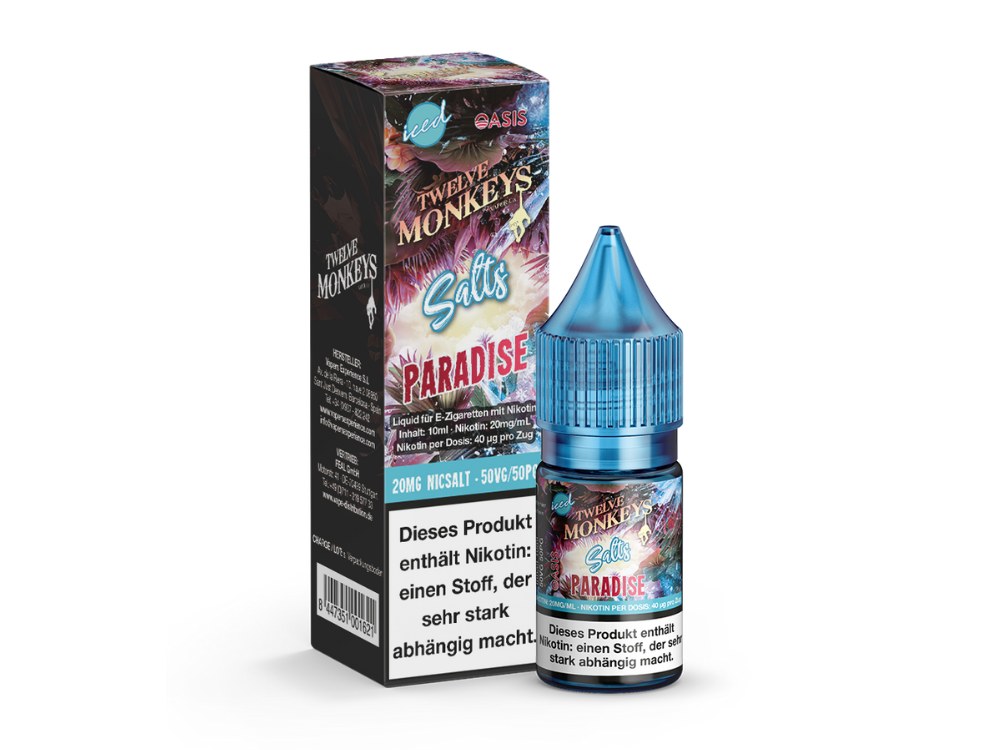 Twelve Monkeys - Iced - Nikotinsalz Liquid - Paradise Twelve Monkeys - Iced - Nikotinsalz Liquid - Paradise