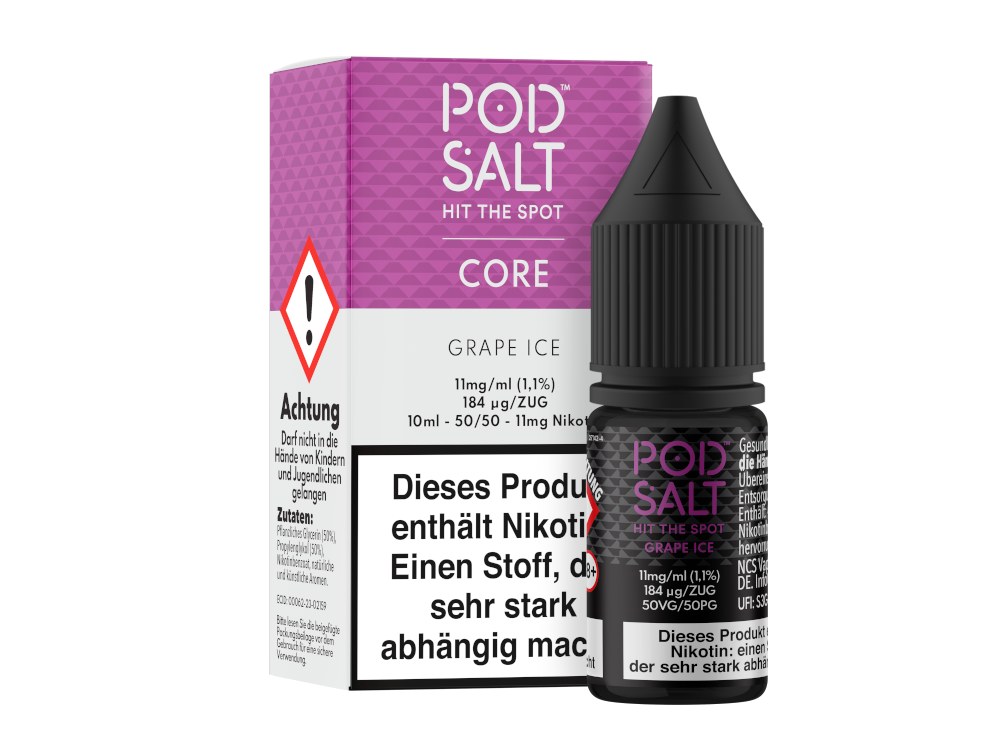 Pod Salt Core - Nikotinsalz Liquid - Grape Ice Pod Salt Core - Nikotinsalz Liquid - Grape Ice