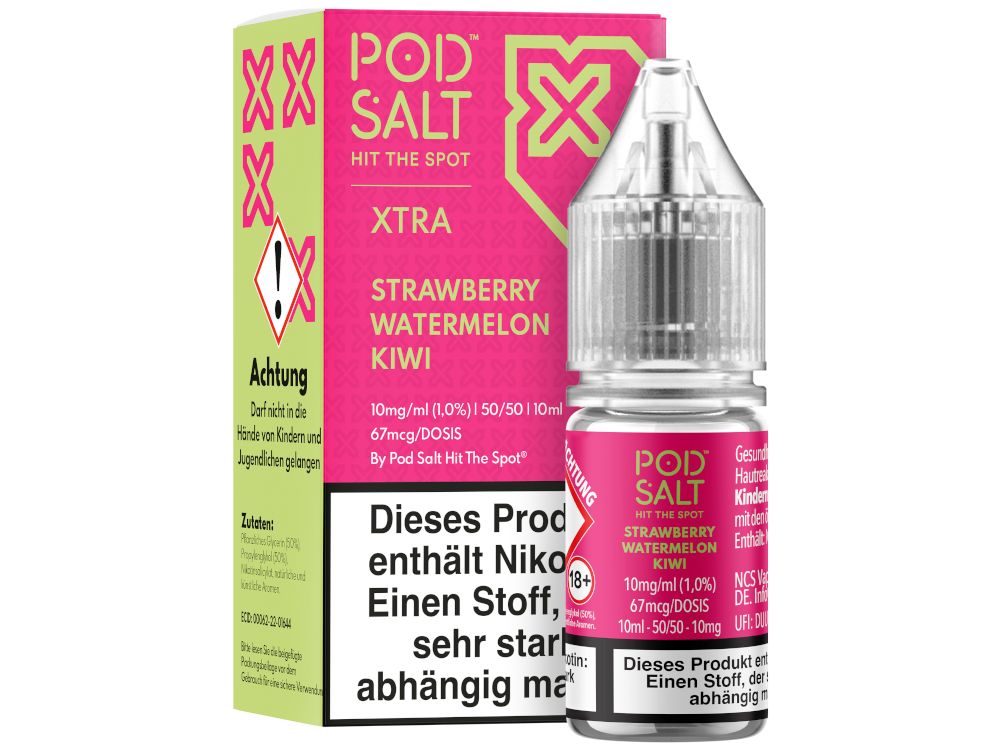 Pod Salt X - Nikotinsalz Liquid - Strawberry Watermelon Kiwi Pod Salt X - Nikotinsalz Liquid - Strawberry Watermelon Kiwi