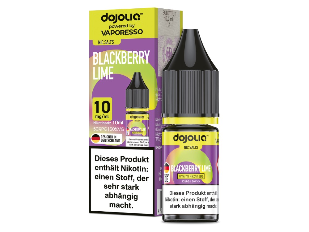 Vaporesso - Dojoliq - Nikotinsalz Liquid - Blackberry Lime Vaporesso - Dojoliq - Nikotinsalz Liquid - Blackberry Lime