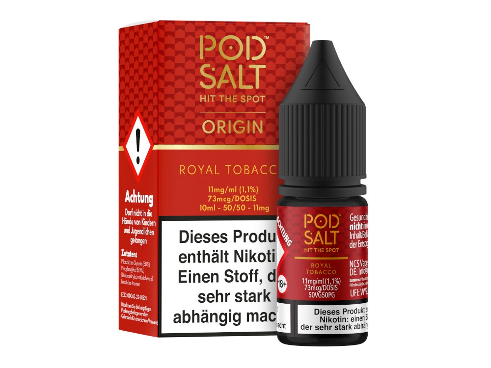 Pod Salt Origin - Royal Tobacco - Nikotinsalz Liquid Pod Salt Origin - Royal Tobacco - Nikotinsalz Liquid