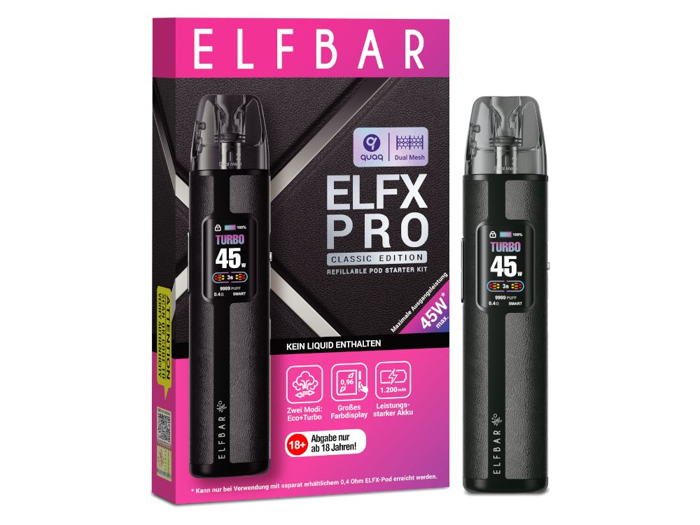 Elfbar - Elfx Pro E-Zigaretten Set Elfbar - Elfx Pro E-Zigaretten Set