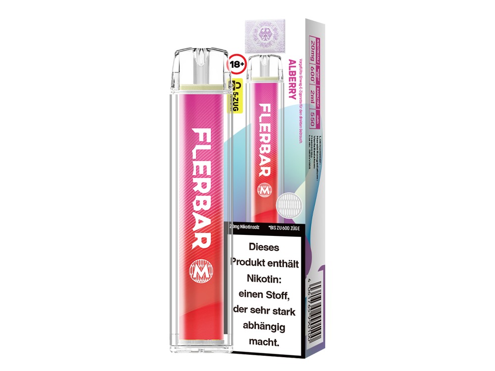 Flerbar - M Einweg E-Zigarette - Alberry Flerbar - M Einweg E-Zigarette - Alberry
