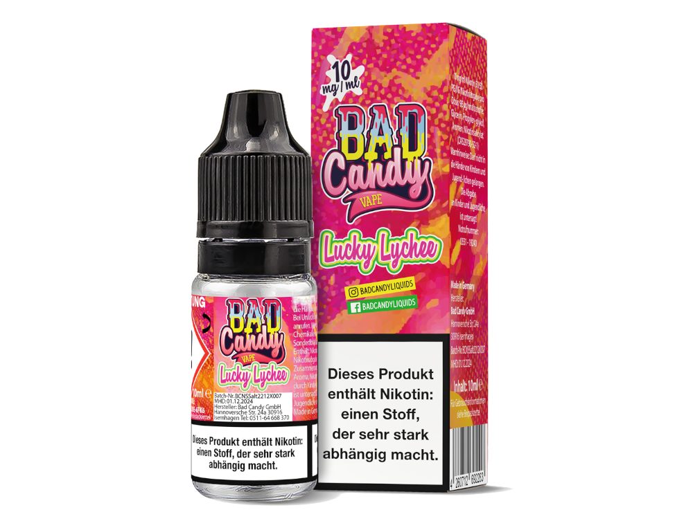 Bad Candy Liquids - Lucky Lychee - Nikotinsalz Liquid Bad Candy Liquids - Lucky Lychee - Nikotinsalz Liquid