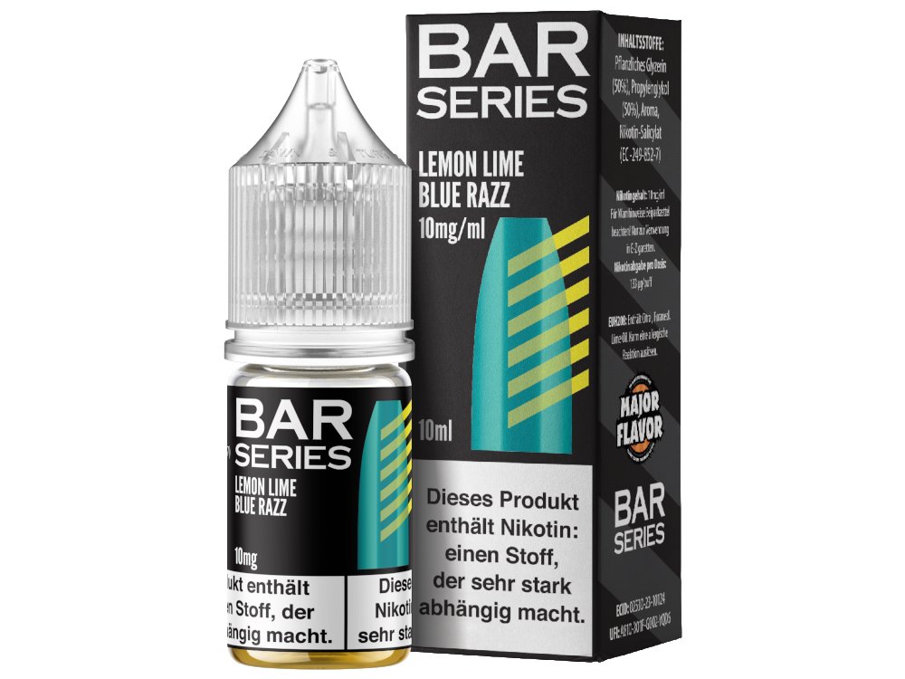 Bar Series - Nikotinsalz Liquid - Lemon Lime Blue Razz Bar Series - Nikotinsalz Liquid - Lemon Lime Blue Razz