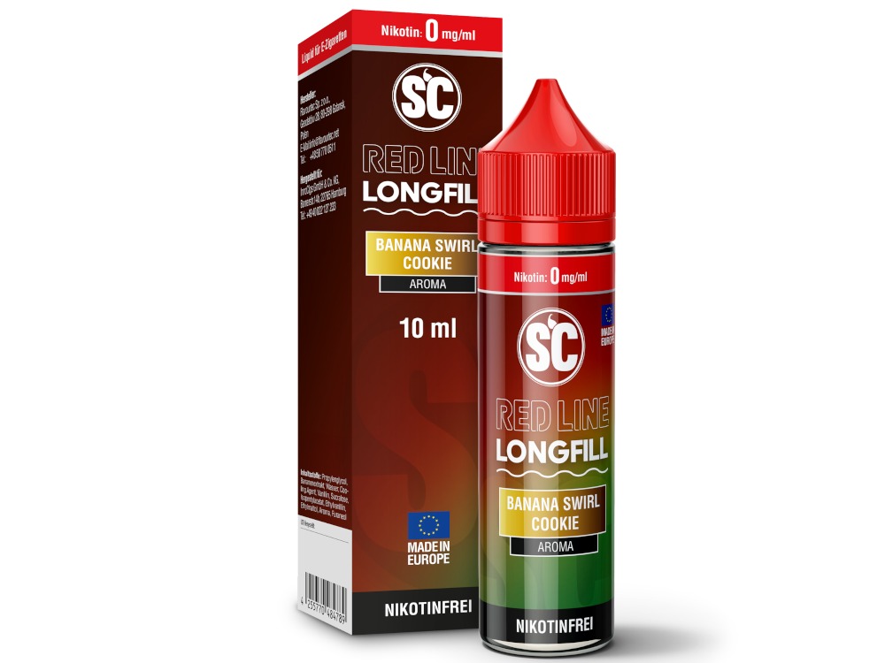SC - Red Line Longfills 10 ml - Banana Swirl Cookie SC - Red Line Longfills 10 ml - Banana Swirl Cookie