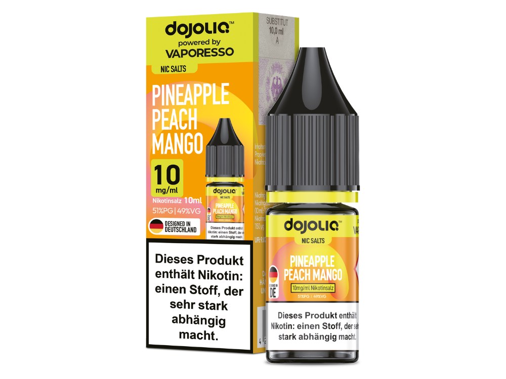 Vaporesso - Dojoliq - Nikotinsalz Liquid - Pineapple Peach Mango Vaporesso - Dojoliq - Nikotinsalz Liquid - Pineapple Peach Mango