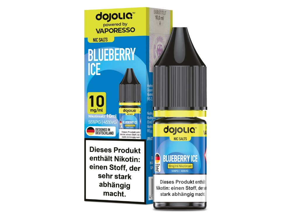 Vaporesso - Dojoliq - Nikotinsalz Liquid - Blueberry Ice Vaporesso - Dojoliq - Nikotinsalz Liquid - Blueberry Ice