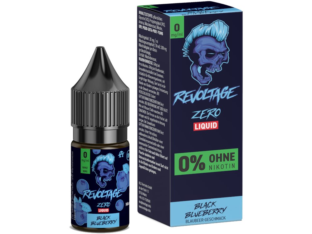 Revoltage - Hybrid Nikotinsalz Liquid - Black Blueberry Revoltage - Hybrid Nikotinsalz Liquid - Black Blueberry