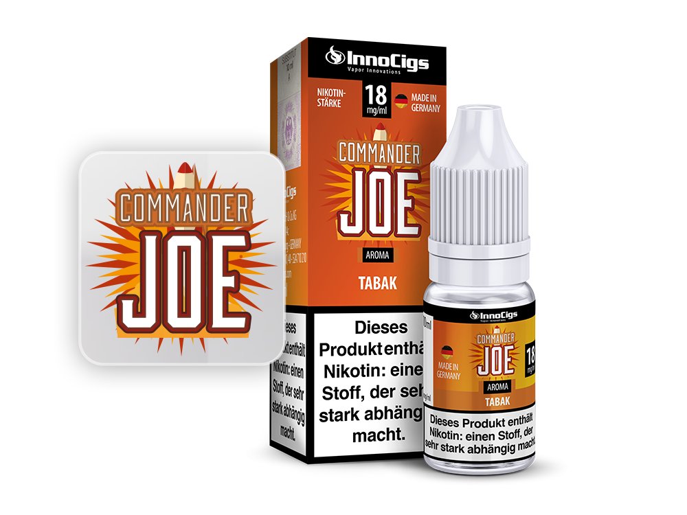 Commander Joe Tabak Aroma - Liquid für E-Zigaretten Commander Joe Tabak Aroma - Liquid für E-Zigaretten