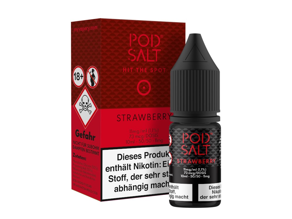 Pod Salt - Strawberry - Nikotinsalz Liquid Pod Salt - Strawberry - Nikotinsalz Liquid