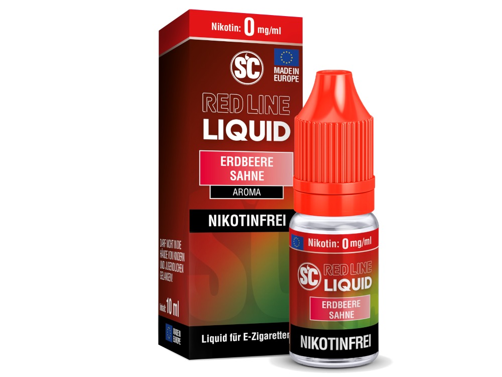 SC - Red Line - Erdbeere Sahne - Nikotinsalz Liquid SC - Red Line - Erdbeere Sahne - Nikotinsalz Liquid