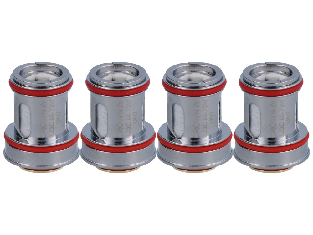 Uwell Crown 4 UN2 Heads 0,23 Ohm (4 Stück pro Packung) Uwell Crown 4 UN2 Heads 0,23 Ohm (4 Stück pro Packung)