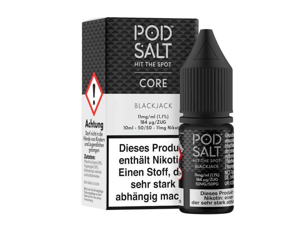 Pod Salt Core - Nikotinsalz Liquid - Blackjack Pod Salt Core - Nikotinsalz Liquid - Blackjack